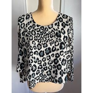 Animal print blouse